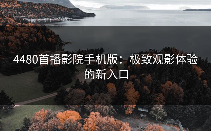 4480首播影院手机版：极致观影体验的新入口