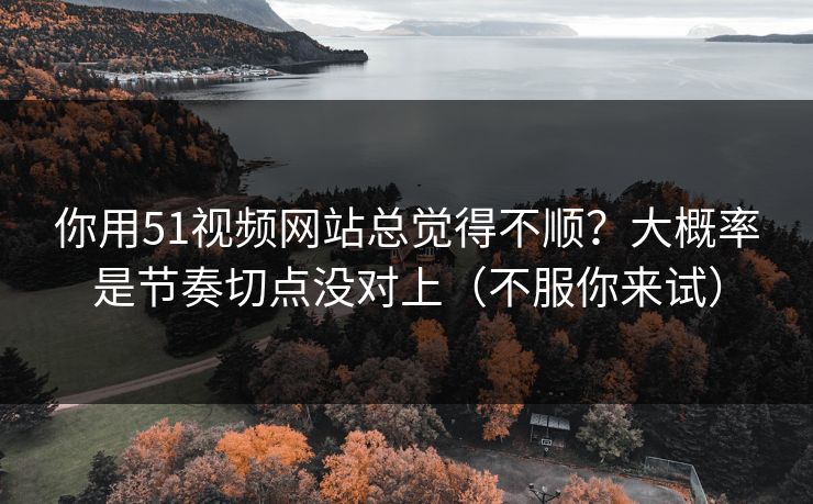 你用51视频网站总觉得不顺？大概率是节奏切点没对上（不服你来试）